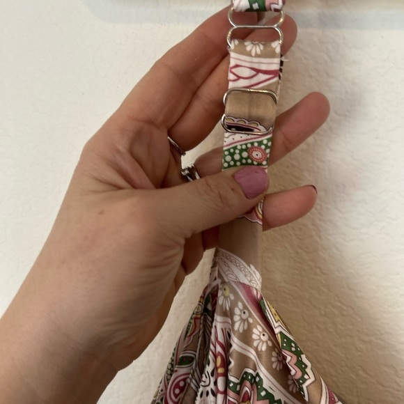 NWT Rose Velvet Large Paisley Print Maxi Dress Front & Back Cutouts - Picture 9 of 15